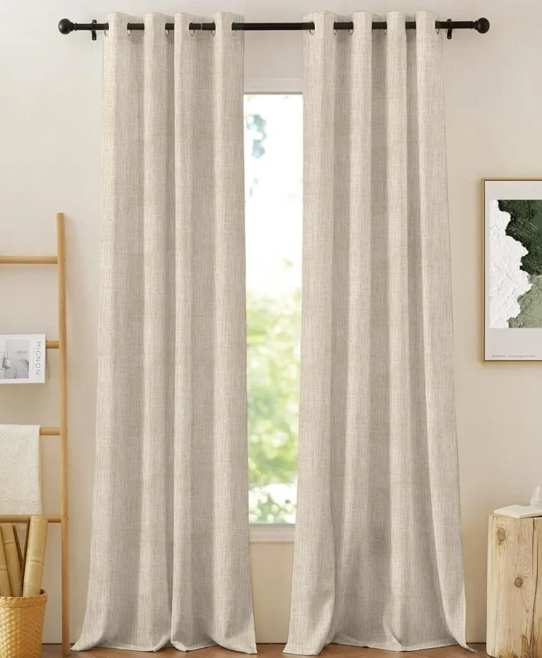 textured blackout curtains